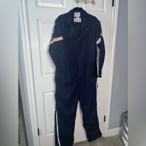 Vtg Unitog‎ United Airlines mechanic coveralls  hi-vis 46